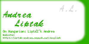 andrea liptak business card